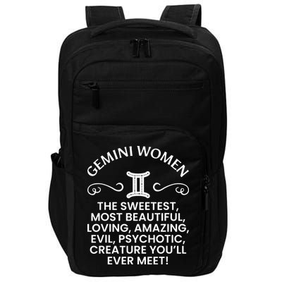 Gemini Women Sweetest Beautiful Funny Gemini Zodiac Signs Impact Tech Backpack