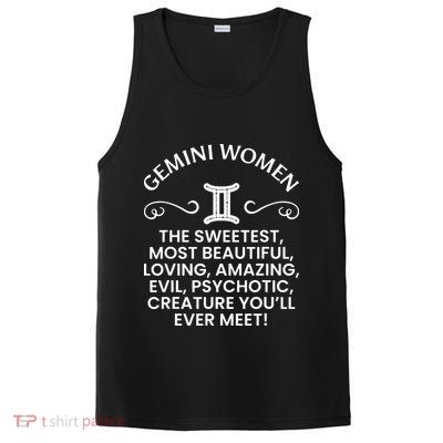 Gemini Women Sweetest Beautiful Funny Gemini Zodiac Signs PosiCharge Competitor Tank