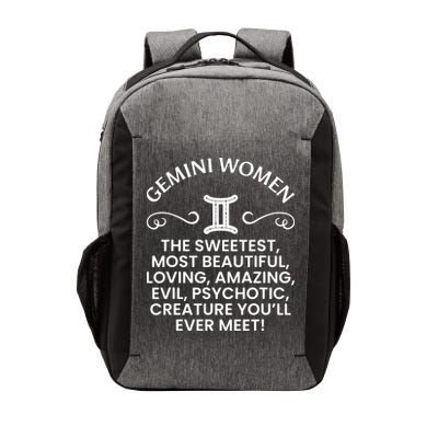 Gemini Women Sweetest Beautiful Funny Gemini Zodiac Signs Vector Backpack