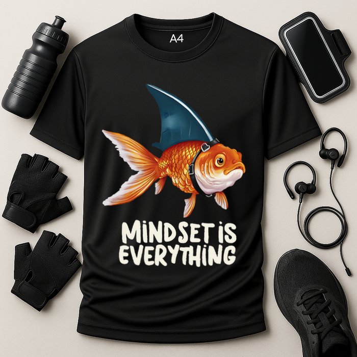 Goldfish With Shark Fin Costume Illustration Cooling Performance Crew T-Shirt