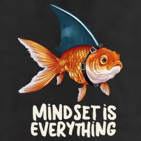 Goldfish With Shark Fin Costume Illustration Adult Drive Performance Visor