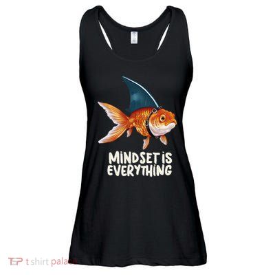 Goldfish With Shark Fin Costume Illustration Ladies Essential Flowy Tank