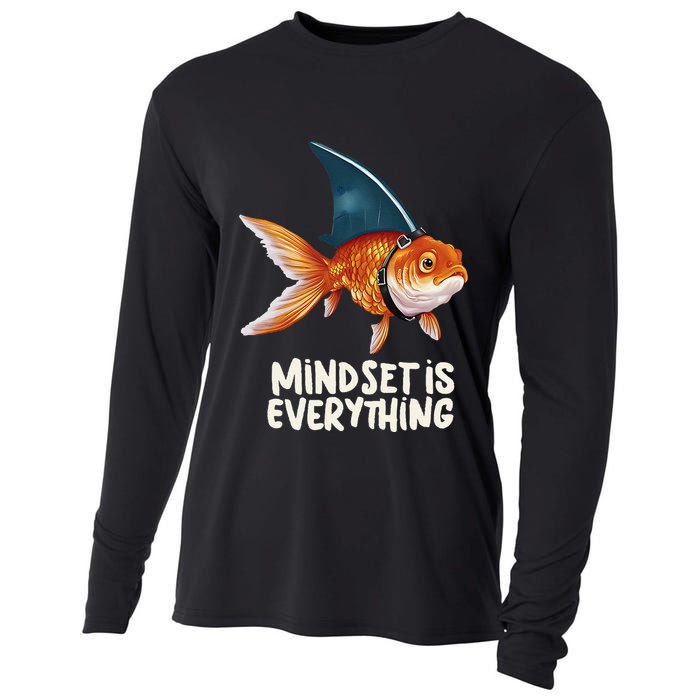 Goldfish With Shark Fin Costume Illustration Cooling Performance Long Sleeve Crew