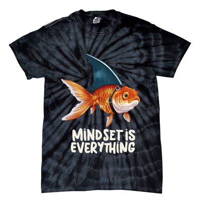 Goldfish With Shark Fin Costume Illustration Tie-Dye T-Shirt