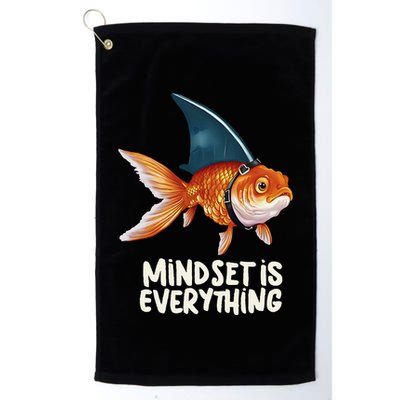 Goldfish With Shark Fin Costume Illustration Golf Towel