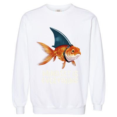 Goldfish With Shark Fin Costume Illustration Garment-Dyed Sweatshirt