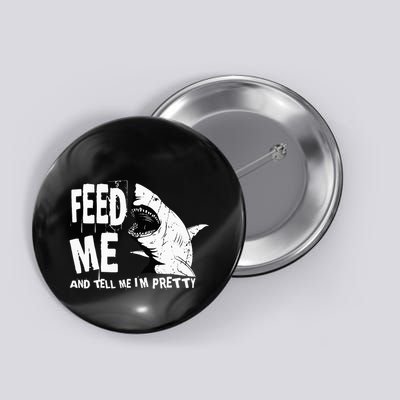 Great White Shark Feed Me Largest Predator Ocean Biologists Button