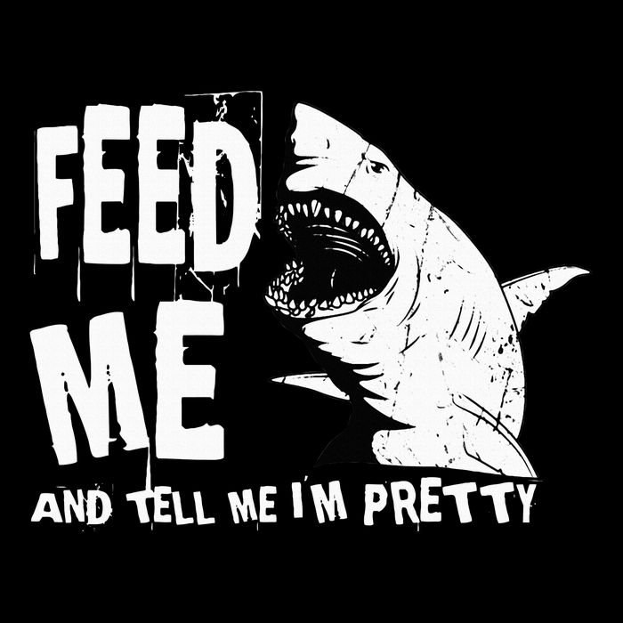 Great White Shark Feed Me Largest Predator Ocean Biologists 16 in Basic Backpack