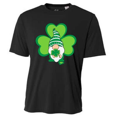 Gnome With Shamrock St Patricks Day Cooling Performance Crew T-Shirt