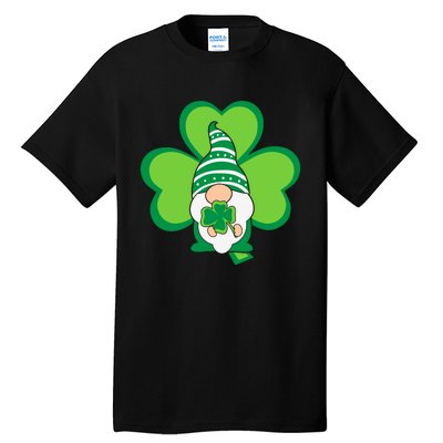 Gnome With Shamrock St Patricks Day Tall T-Shirt