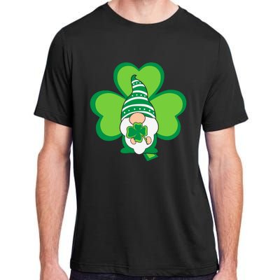 Gnome With Shamrock St Patricks Day Adult ChromaSoft Performance T-Shirt