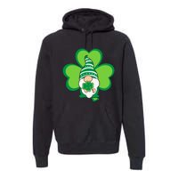 Gnome With Shamrock St Patricks Day Premium Hoodie