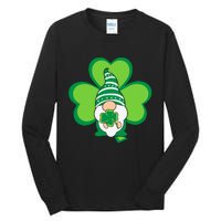 Gnome With Shamrock St Patricks Day Tall Long Sleeve T-Shirt