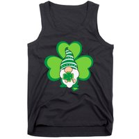 Gnome With Shamrock St Patricks Day Tank Top