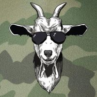 Goat With Sunglasses Legacy Tie Dye Trucker Hat