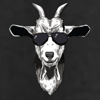 Goat With Sunglasses Adult Drive Performance Visor