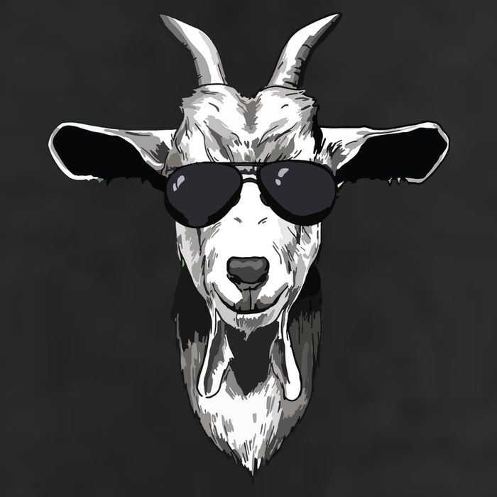 Goat With Sunglasses Adult Drive Performance Visor