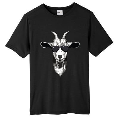 Goat With Sunglasses Tall Fusion ChromaSoft Performance T-Shirt