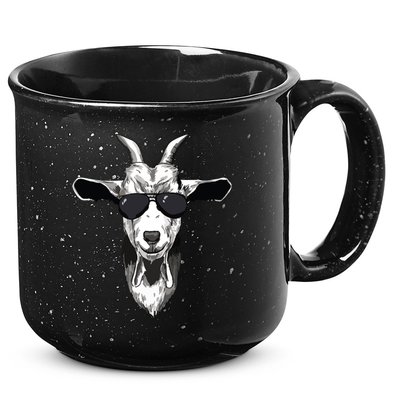 Goat With Sunglasses 15oz Campfire Ceramic Mug