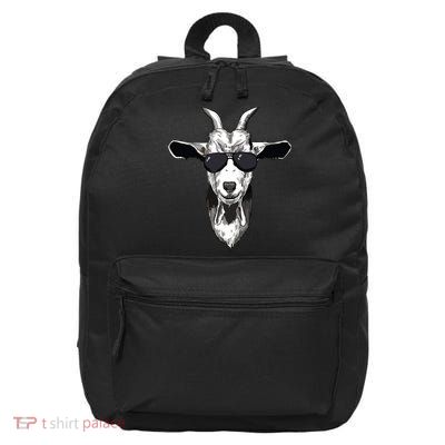 Goat With Sunglasses 16 in Basic Backpack