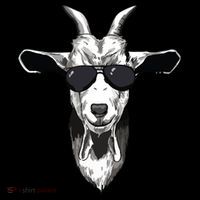 Goat With Sunglasses Mesh Reversible Basketball Jersey Tank