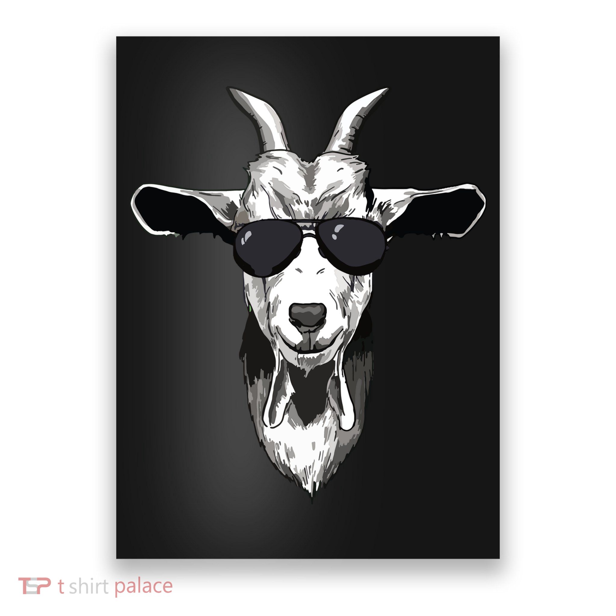 Goat With Sunglasses Poster
