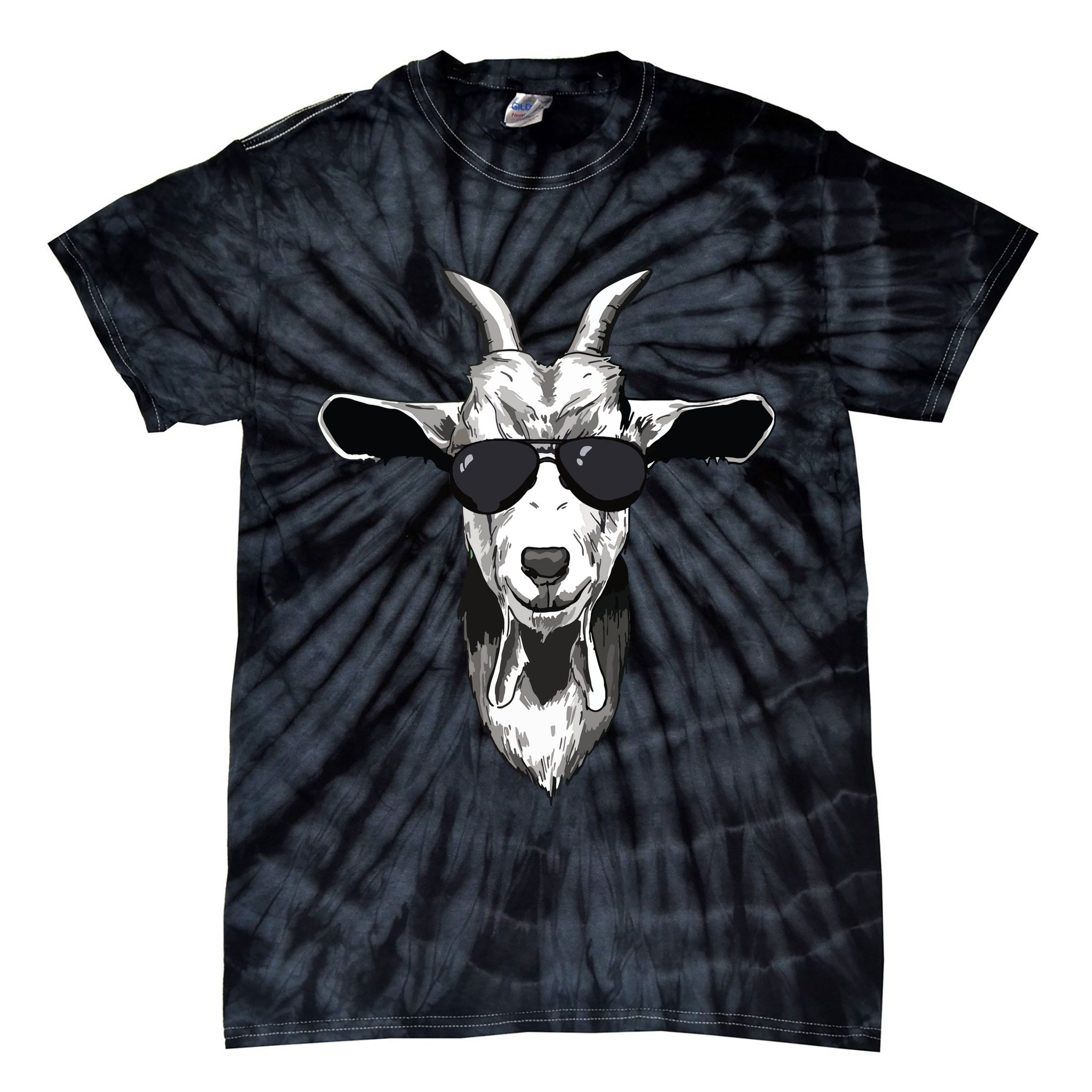 Goat With Sunglasses Tie-Dye T-Shirt