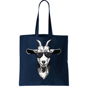 Goat With Sunglasses Tote Bag