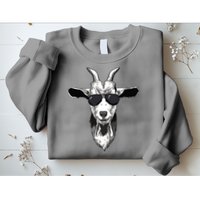 Goat With Sunglasses Sweatshirt