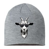 Goat With Sunglasses Sustainable Beanie