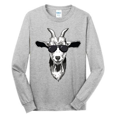 Goat With Sunglasses Tall Long Sleeve T-Shirt