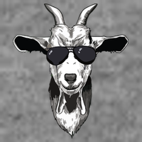 Goat With Sunglasses Tall Long Sleeve T-Shirt