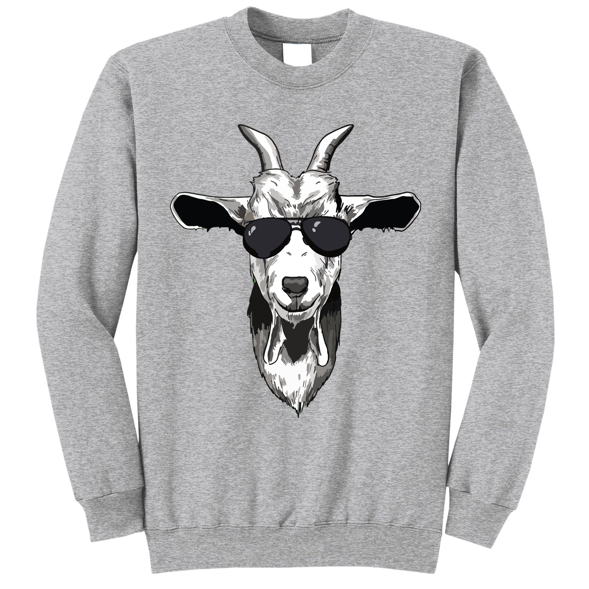 Goat With Sunglasses Tall Sweatshirt
