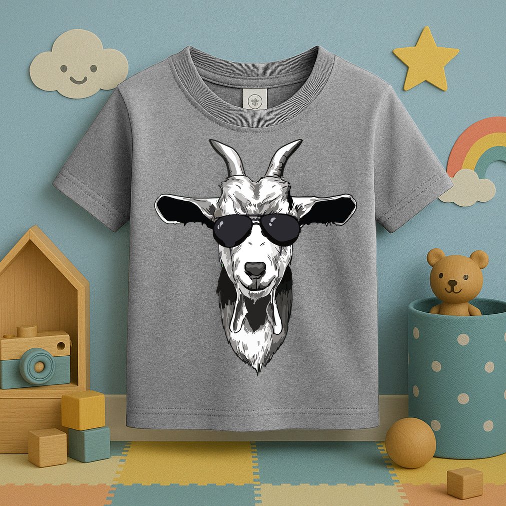 Goat With Sunglasses Toddler T-Shirt