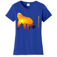 Gorilla With Sunset In Africa Wildlife Gorillas Meaningful Gift Women's T-Shirt