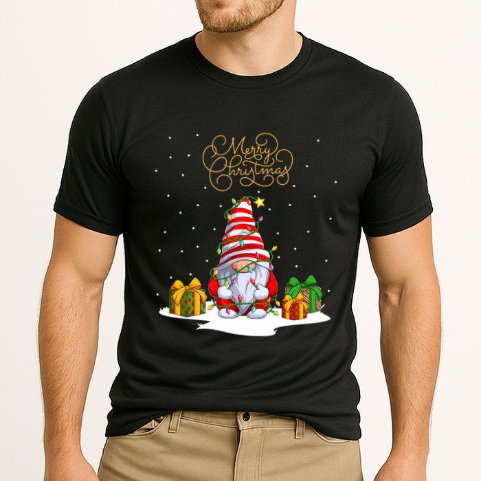 Gnome With Snow Xmas Funny Merry Christmas Performance Shirt