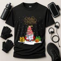 Gnome With Snow Xmas Funny Merry Christmas Performance Shirt