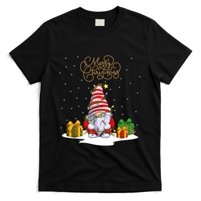 Gnome With Snow Xmas Funny Merry Christmas T-Shirt