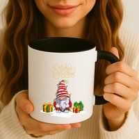 Gnome With Snow Xmas Funny Merry Christmas Mug
