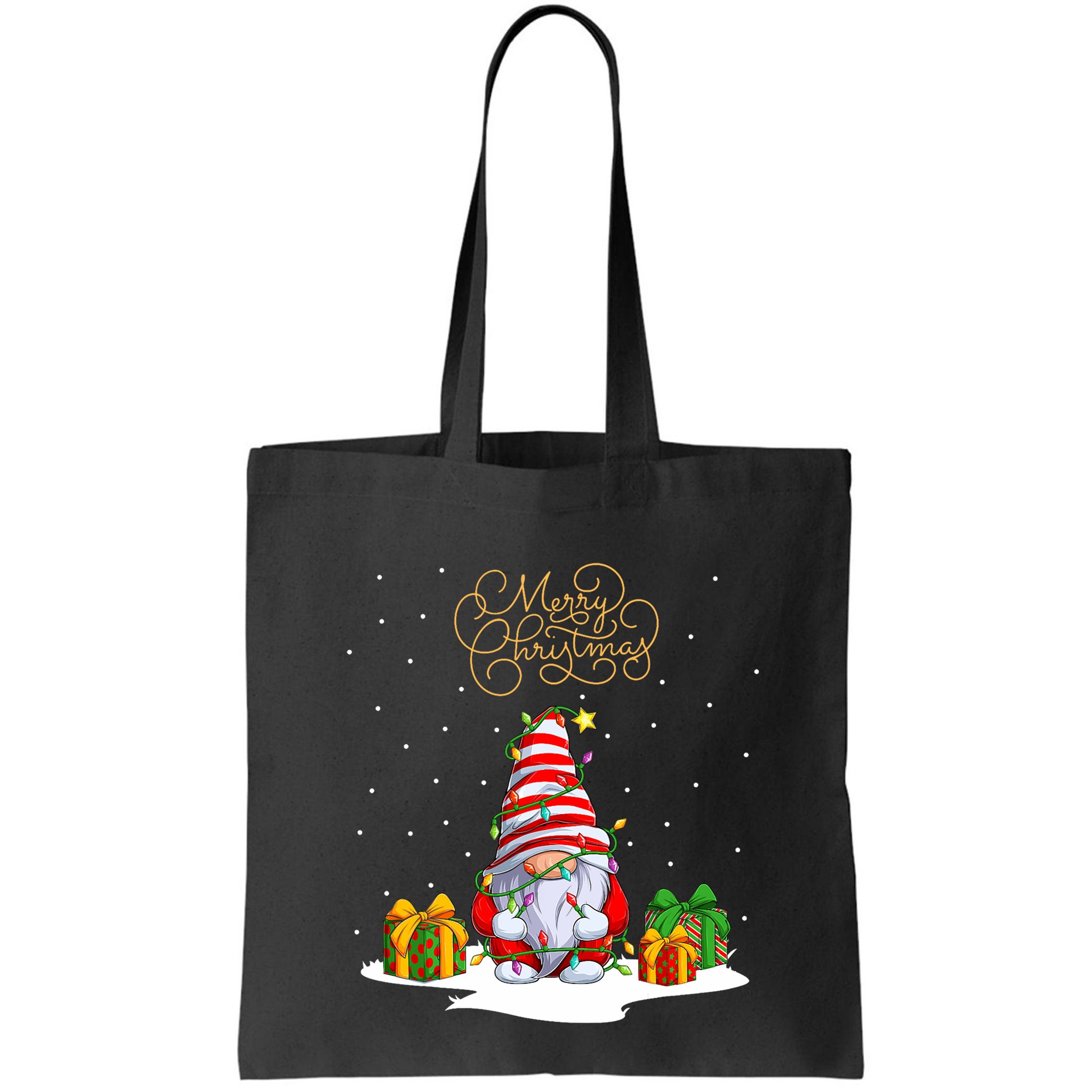 Gnome With Snow Xmas Funny Merry Christmas Bag