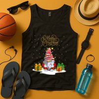 Gnome With Snow Xmas Funny Merry Christmas Tank Top