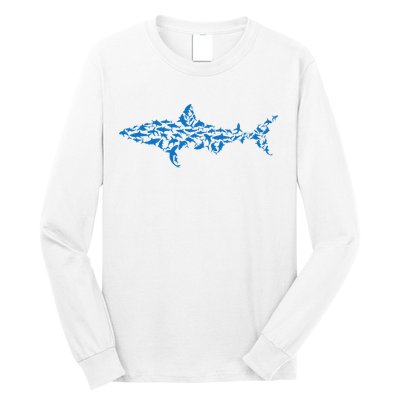 Great White Shark Sharks Silhouette Shark Fish White Shark Long Sleeve Shirt