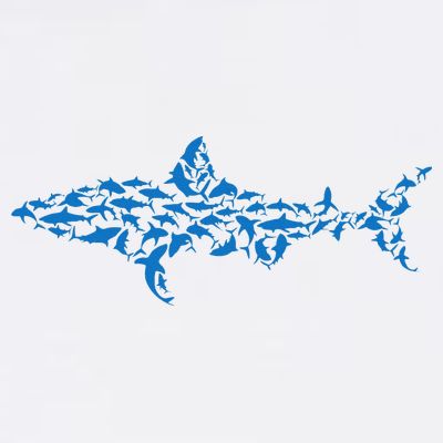 Great White Shark Sharks Silhouette Shark Fish White Shark T-Shirt