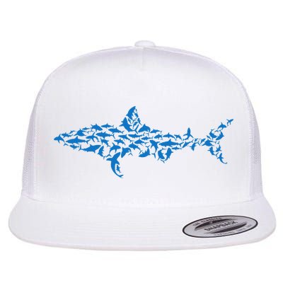 Great White Shark Sharks Silhouette Shark Fish White Shark Flatbill Hat