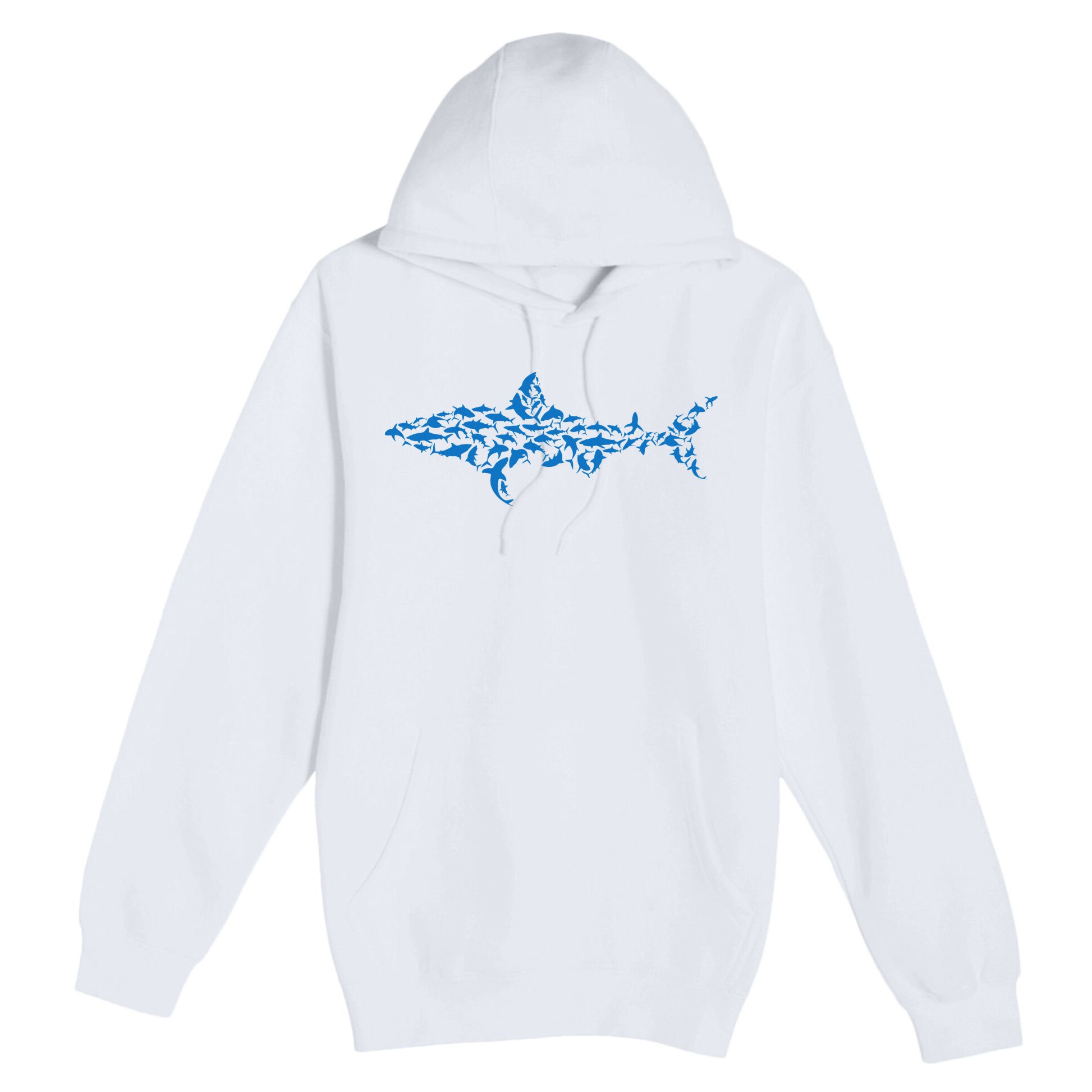 Great White Shark Sharks Silhouette Shark Fish White Shark Premium Pullover Hoodie