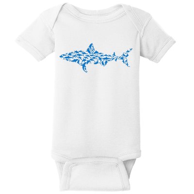 Great White Shark Sharks Silhouette Shark Fish White Shark Baby Bodysuit