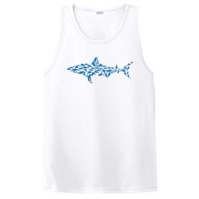 Great White Shark Sharks Silhouette Shark Fish White Shark PosiCharge Competitor Tank