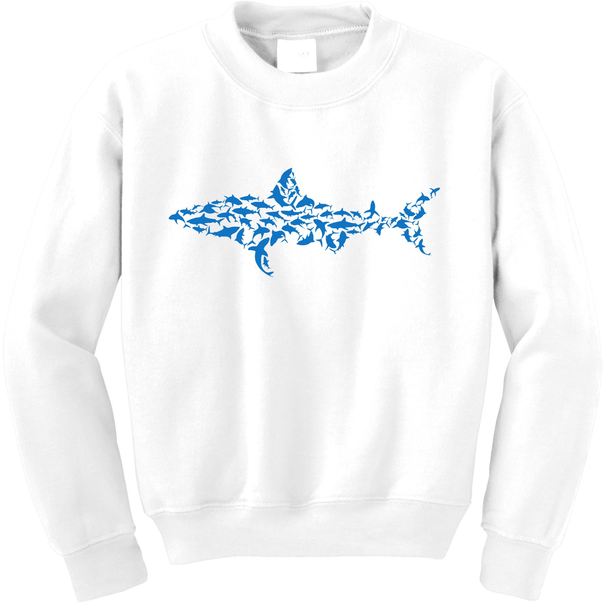 Great White Shark Sharks Silhouette Shark Fish White Shark Kids Sweatshirt