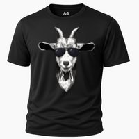 Goat With Sunglasses Cooling Performance Crew T-Shirt