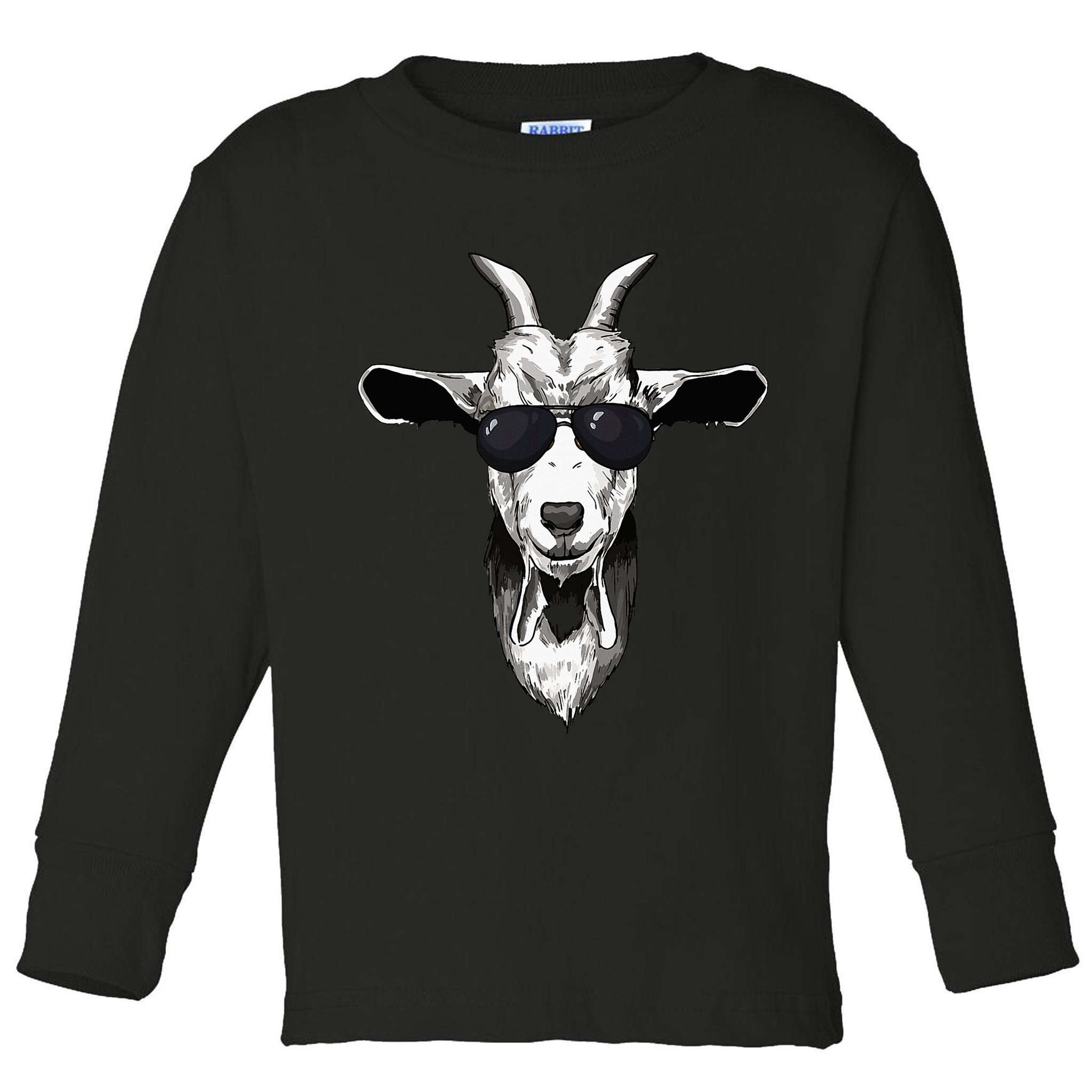 Goat With Sunglasses Toddler Long Sleeve Shirt